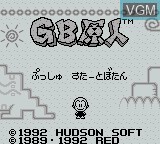 Image de l'ecran titre du jeu GB Genjin sur Nintendo Game Boy