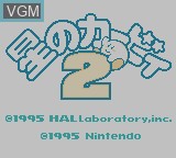 Image de l'ecran titre du jeu Hoshi no Kirby 2 sur Nintendo Game Boy