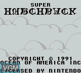Image de l'ecran titre du jeu Super Hunchback sur Nintendo Game Boy