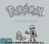 Image de l'ecran titre du jeu Pokemon - Version Bleue sur Nintendo Game Boy