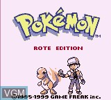 Image de l'ecran titre du jeu Pokemon - Rote Edition sur Nintendo Game Boy