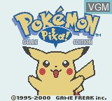 Image de l'ecran titre du jeu Pokemon - Gelbe Edition sur Nintendo Game Boy