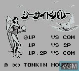 Image de l'ecran titre du jeu Seaside Volley sur Nintendo Game Boy