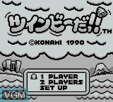 Image de l'ecran titre du jeu TwinBee Da!! sur Nintendo Game Boy
