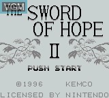 Image de l'ecran titre du jeu Sword of Hope II sur Nintendo Game Boy