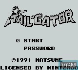 Image de l'ecran titre du jeu Tail 'Gator sur Nintendo Game Boy