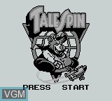 Image de l'ecran titre du jeu TaleSpin sur Nintendo Game Boy