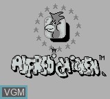 Image de l'ecran titre du jeu Alfred Chicken sur Nintendo Game Boy