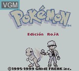 Image de l'ecran titre du jeu Pokemon - Edicion Roja sur Nintendo Game Boy