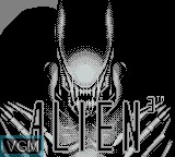 Image de l'ecran titre du jeu Alien 3 sur Nintendo Game Boy