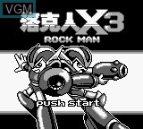 Image de l'ecran titre du jeu Rockman DX3 sur Nintendo Game Boy