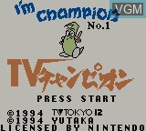 Image de l'ecran titre du jeu TV Champion sur Nintendo Game Boy