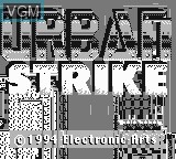 Image de l'ecran titre du jeu Urban Strike sur Nintendo Game Boy