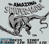 Image de l'ecran titre du jeu Amazing Spider-Man, The sur Nintendo Game Boy