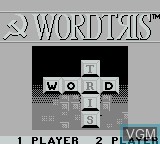 Image de l'ecran titre du jeu Wordtris sur Nintendo Game Boy