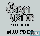 Image de l'ecran titre du jeu Worm Visitor sur Nintendo Game Boy