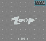 Image de l'ecran titre du jeu Zoop sur Nintendo Game Boy