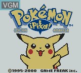 Image de l'ecran titre du jeu Pokemon - Edicion Amarilla sur Nintendo Game Boy
