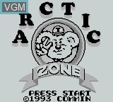 Image de l'ecran titre du jeu Arctic Zone sur Nintendo Game Boy