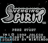 Image de l'ecran titre du jeu Avenging Spirit sur Nintendo Game Boy