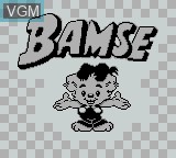 Image de l'ecran titre du jeu Bamse sur Nintendo Game Boy