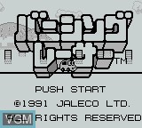 Image de l'ecran titre du jeu Banishing Racer sur Nintendo Game Boy