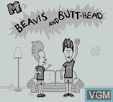 Image de l'ecran titre du jeu Beavis and Butt-Head sur Nintendo Game Boy