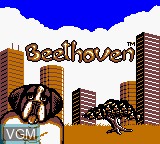 Image de l'ecran titre du jeu Beethoven - The Ultimate Canine Caper sur Nintendo Game Boy