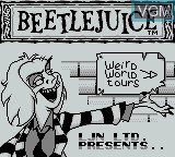 Image de l'ecran titre du jeu Beetlejuice sur Nintendo Game Boy