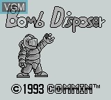 Image de l'ecran titre du jeu Bomb Disposer sur Nintendo Game Boy