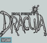 Image de l'ecran titre du jeu Bram Stoker's Dracula sur Nintendo Game Boy