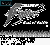 Image de l'ecran titre du jeu King of Fighters, The - Heat of Battle sur Nintendo Game Boy