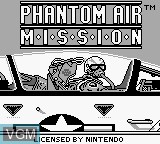 Image de l'ecran titre du jeu Phantom Air Mission sur Nintendo Game Boy