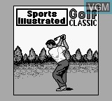 Image de l'ecran titre du jeu Sports Illustrated - Golf Classic sur Nintendo Game Boy