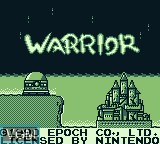 Image de l'ecran titre du jeu Bakuretsu Senshi Warrior sur Nintendo Game Boy