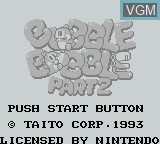 Image de l'ecran titre du jeu Bubble Bobble Part 2 sur Nintendo Game Boy