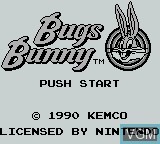 Image de l'ecran titre du jeu Bugs Bunny Crazy Castle, The sur Nintendo Game Boy