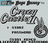 Image de l'ecran titre du jeu Bugs Bunny Crazy Castle 2, The sur Nintendo Game Boy