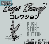 Image de l'ecran titre du jeu Bugs Bunny Collection sur Nintendo Game Boy