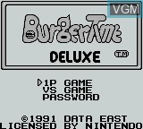 Image de l'ecran titre du jeu BurgerTime Deluxe sur Nintendo Game Boy