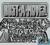 Image de l'ecran titre du jeu Bust-A-Move 3 DX sur Nintendo Game Boy