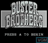 Image de l'ecran titre du jeu Buster Bros. sur Nintendo Game Boy