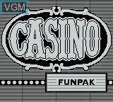 Image de l'ecran titre du jeu Casino FunPak sur Nintendo Game Boy