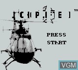 Image de l'ecran titre du jeu Choplifter II sur Nintendo Game Boy