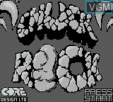 Image de l'ecran titre du jeu Chuck Rock sur Nintendo Game Boy