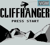 Image de l'ecran titre du jeu Cliffhanger sur Nintendo Game Boy