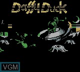 Image de l'ecran titre du jeu Daffy Duck sur Nintendo Game Boy