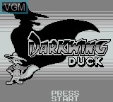 Image de l'ecran titre du jeu Darkwing Duck sur Nintendo Game Boy