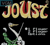 Image de l'ecran titre du jeu Arcade Classic No. 4 - Defender / Joust sur Nintendo Game Boy