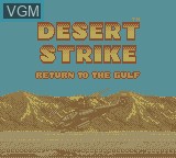Image de l'ecran titre du jeu Desert Strike - Return to the Gulf sur Nintendo Game Boy